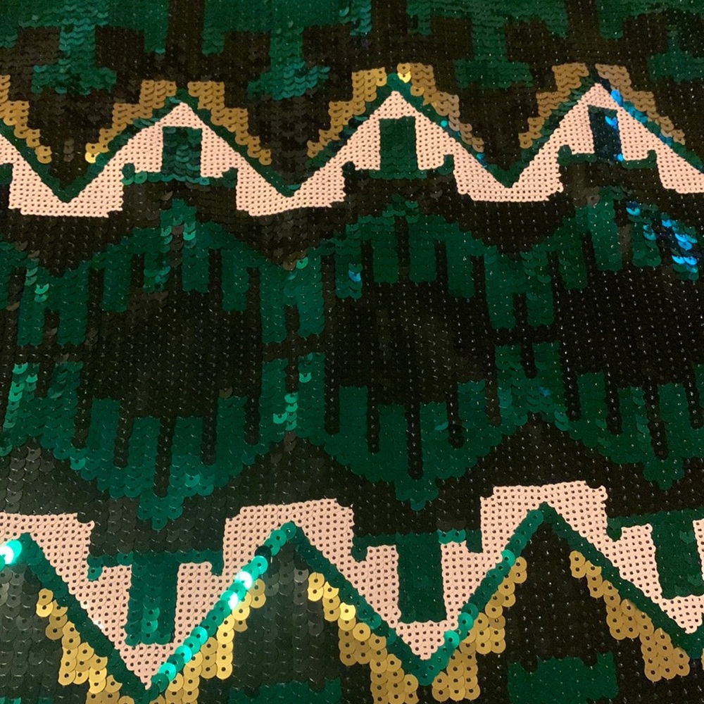 H&M Divided Sequin Aztec Pattern Skirt Size 10 - Picture 2 of 8